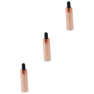 balacoo 3pcs Women Drops Liquid Highlighter Makeup Three-dimensional Illuminating Shimmer for Nightclub Halloween Cosplay Stage Performance