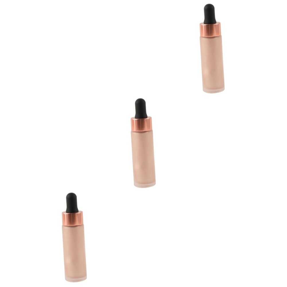 balacoo 3pcs Women Drops Liquid Highlighter Makeup Three-dimensional Illuminating Shimmer for Nightclub Halloween Cosplay Stage Performance