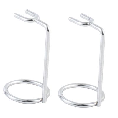 balacoo 2pcs Razor Stand Shaving Brush Holder Men Safety Razor Rack Air Dry Brush Metal Shaving Stand Random Patterns