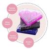 Angoily 3pcs Colorful Empty Eyelash Box Diamond-Shaped Storage Cases with Transparent Lid for Easy Viewing for Organizing False Eyelashes for Women and Girls view 4
