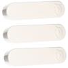 Angoily 3pcs Cute Bear Cotton Swab Holder Mini Storage Box for Cotton Balls and Items Portable Decorative Organizer for Home and Office White Pp Material