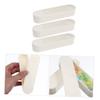 Angoily 3pcs Cute Bear Cotton Swab Holder Mini Storage Box for Cotton Balls and Items Portable Decorative Organizer for Home and Office White Pp Material view 2