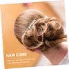 Beaupretty 2pcs Elegant Hair Side Combs for Women Simple Design Hair Clips for Girls Golden Silver Options for Tiaras and Diy Projects view 2