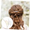 Beaupretty 2pcs Elegant Hair Side Combs for Women Simple Design Hair Clips for Girls Golden Silver Options for Tiaras and Diy Projects view 3