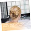 Beaupretty 2pcs Elegant Hair Side Combs for Women Simple Design Hair Clips for Girls Golden Silver Options for Tiaras and Diy Projects view 4