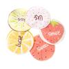 Didiseaon 5pcs Cartoon Fruit Pattern Shower Cap for Adults Bathing Hat Elastic Band Includes Lemon Dragon Fruit Strawberry Watermelon Designs view 1