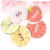 Didiseaon 5pcs Cartoon Fruit Pattern Shower Cap for Adults Bathing Hat Elastic Band Includes Lemon Dragon Fruit Strawberry Watermelon Designs view 2