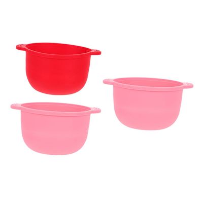 Beaupretty 3pcs Silicone Wax Bowls for Hair Removal High Temperature Resistant Folding Waxing Tools Non-stick Design for Easy Cleaning for Hard Wax Melting and Application