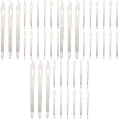 Beaupretty 45pcs Alloy Manicure Tools Metal Nail Files Cuticle Trimmer Nail Art Tools