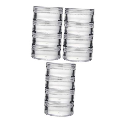 DOITOOL 3sets Refillable Travel Bottles Leak Cream Jars for Face and Eye Creams Compact Cosmetic Container for Toiletries Essentials