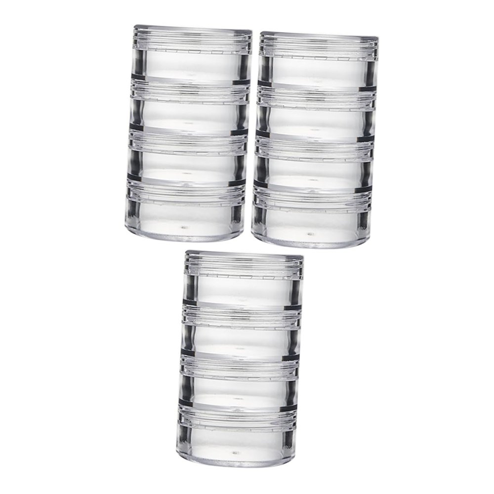 DOITOOL 3sets Refillable Travel Bottles Leak Cream Jars for Face and Eye Creams Compact Cosmetic Container for Toiletries Essentials