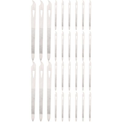 Beaupretty 30pcs Metal Nail Files for Manicure Fingernail Trimming Tools for Nail Art and Salon Use Easy to Operate Chic Design