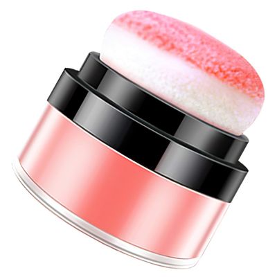 DOITOOL Women's Natural Blush Powder Puff Setting Powder Blush for Cheeks for Face Portable Easy to Use