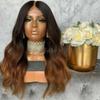 Anisah Remy Glueless Two Tone Colored Transparent Lace Human Hair Wig Brazilian ombre lace front wig human hair (20 Inch, lace front wig) view 4