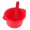 DOITOOL Silicone Wax Warmer Replacement Bowl High Temperature Resistant Waxing Bowl with Stirring Stick for Hair Removal Red and Salon Use view 1