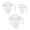 DOITOOL 3Pcs Silicone Facial Mask Mixing Bowl for Facial Mask, Mud Mask and Other Skincare Products, Diy Face Mask Mixing Bowl, Microwavable Silicone Facial Mud Bowl, 3.6in 4in 5in (White) view 2