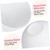 DOITOOL 3Pcs Silicone Facial Mask Mixing Bowl for Facial Mask, Mud Mask and Other Skincare Products, Diy Face Mask Mixing Bowl, Microwavable Silicone Facial Mud Bowl, 3.6in 4in 5in (White) view 3