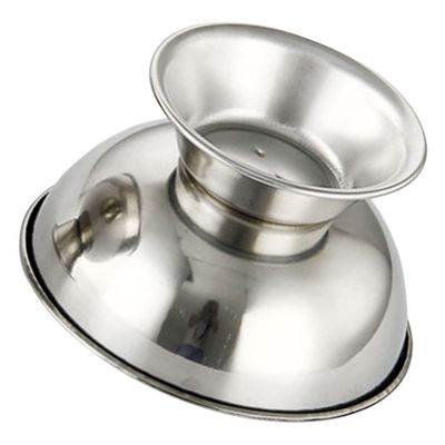 DOITOOL Stainless Steel Shaving Bowl Stable Footed Base Portable Reusable Shaving Cup for Men for Creating Rich Grooming Tool for Home Travel