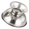 DOITOOL Stainless Steel Shaving Bowl Stable Footed Base Portable Reusable Shaving Cup for Men for Creating Rich Grooming Tool for Home Travel view 1