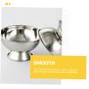DOITOOL Stainless Steel Shaving Bowl Stable Footed Base Portable Reusable Shaving Cup for Men for Creating Rich Grooming Tool for Home Travel view 4