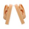 DOITOOL Realistic Silicone Ear Model for Piercing Practice Lightweight Display Stand for Jewelry Acupuncture Training and Ear Cleaning Exercises Right Left view 1
