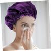 Balacoo Hair Bonnet Double Layer Sleeping Hat Satin Post Cap Elastic for Women Hair Loss Protection Comfortable view 2