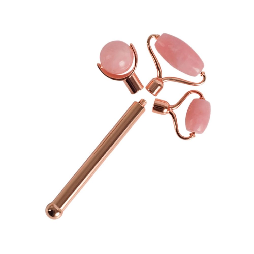 balacoo Jade Face Massage Roller and Eye Beauty Massager Tool for Home and Travel Natural Jade Smooth Surface Multi-functional Spa Accessories for Face and Neck Care