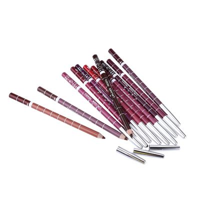 Beatifufu 12Pcs Lip Liner Set Waterproof Lipstick Pencil Kit for Women Professional Daily Makeup Lipliners
