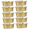 Balacoo 10pcs Wax Melting Bowl Tool Portable Wax Bowls Waxing Warmer Wax Bean Melting Bowls Wax Warmer Bowls Wax Melt Warmer Wax Melts for Hair Removal Thermostat Aluminum Foil Major view 1