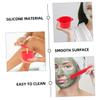 HAKIDZEL 2sets Silicone Wax Warmer Liner Bowls with Mixing Sticks High Temperature Resistant Non-stick Replacement Wax Pots for Hair Removal and Mask Application Red view 4