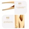 Housoutil Eyebrow Pencil Sharpener Manual Dual-Sided Sharpener for Students Boy Girl Compact Design for Easy Carrying Creative Chic Tool for School Supplies view 2