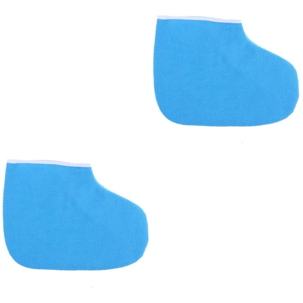 POPETPOP 2pcs Foot Soaker Paraffin Wax Mittens Heat Gloves for Dry Cracked Feet Cloth Wax Mittens Care