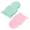 Angoily 2pcs Versatile Silicone Bathing Body Scrubber Exfoliating Loofahs for Adults and Boy Girl Gentle Skin Cleanser for All Body Parts Safe and Durable Material Pink Green view 1