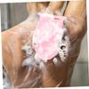 Angoily 2pcs Versatile Silicone Bathing Body Scrubber Exfoliating Loofahs for Adults and Boy Girl Gentle Skin Cleanser for All Body Parts Safe and Durable Material Pink Green view 3