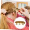 Beaupretty 2pcs Ox Horn Comb Scalp Massager Wide Teeth Gua Brush for Hair Smooth Edges Ergonomic Design view 4