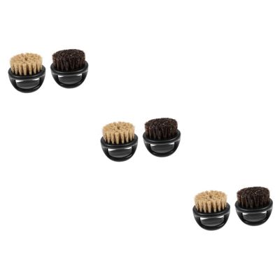 DOITOOL 6pcs Practical Beard Brushes Assorted Color Bristle Brushes for Men for Beard Grooming and Care Soft Natural Bristles for Healthy Facial Hair Styling