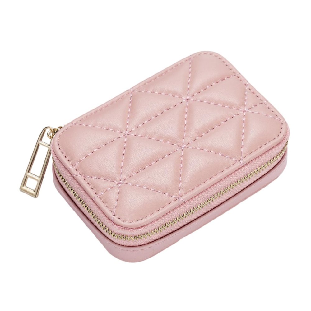 DOITOOL 1pc Portable Leather Makeup Bag for Lipstick Storage and Lightweight Cosmetic Organizer for Travel Office and Outdoor Use Keeps Your Lipsticks Neatly Organized