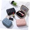 DOITOOL 1pc Portable Leather Makeup Bag for Lipstick Storage and Lightweight Cosmetic Organizer for Travel Office and Outdoor Use Keeps Your Lipsticks Neatly Organized view 4