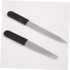 3pcs Metal Nail Files for Natural Nails Fingernail Files Nail File Metal Pedicure Tool Toe Nail File Fingernail Trimming Tools Manicure Nail Files Stainless Steel Aldult view 4