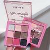 AUKIOOA 9 Colors Eyeshadow Makeup Palette,brilliant Pearlescent Pink Eyeshadow Palette Long Lasting Waterproof Travel Size Gift Kit view 1