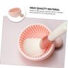 Beaupretty 3pcs Creative Silicone Makeup Brush Cleaning Pad Portable Easy Use Tool for Deep Cleaning Cosmetics for Eye Shadow Makeup Brushes Color view 3