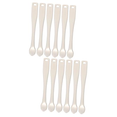 Beaupretty 12pcs Facial Mask Applicators Handy Makeup Spoon Tool for Skincare Creams Travel-friendly Flexible Use for Various Bottle No Waste Application