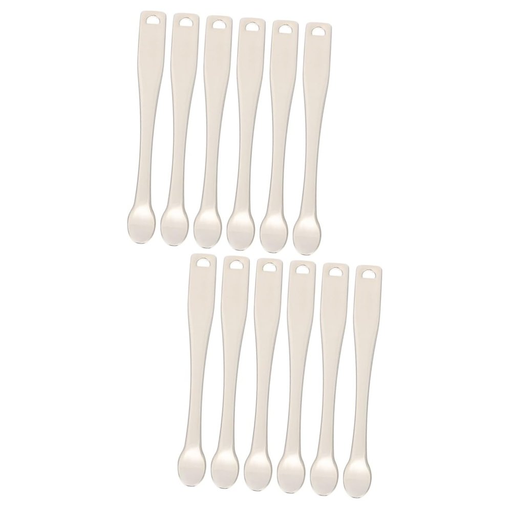 Beaupretty 12pcs Facial Mask Applicators Handy Makeup Spoon Tool for Skincare Creams Travel-friendly Flexible Use for Various Bottle No Waste Application