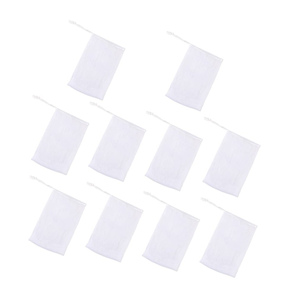 Beaupretty 10pcs Foaming for Bar Soap Net Handmade Cleansing Foaming Net Fluffy Soap Maker Pouch