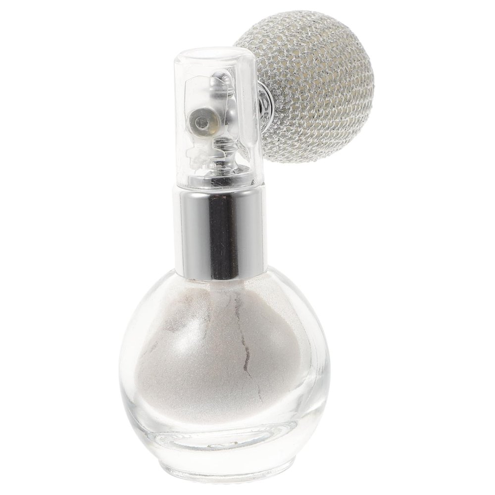 Angoily Body Glitter Spray Highlighter Powder for Face Body Hair Shimmering Sparkle Spray Radiant Glow Portable Glitter Makeup Pearl White