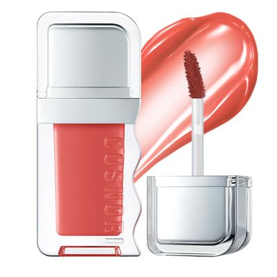 COSNORI Flow Wave Lip Tint - Vegan Glassy Lip Gloss, Lightweight & Long-lasting, Plant-derived Oil Moisturizer, K-Beauty (08 BEBE)