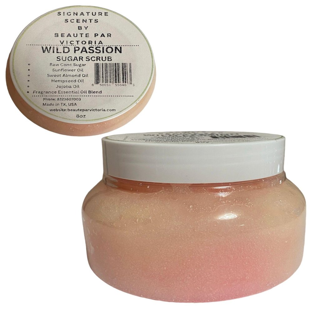 Signature Scents by Beaute Par Victoria Sugar Body Scrubs (Wild Passion), 8.00 Fl Oz (Pack of 1)