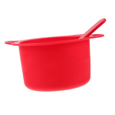 Housoutil 2 Pack Hair Removal Wax Warmer Bowl Set with Stirring Sticks Silicone Liner for Double Use