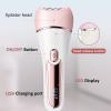 Epilator for Women, 6 in 1 Hair Removal Epilator, Shaver, Face Razor, Facial Brush, Face Massage and Body Exfoliator,IPX7 Waterproof Rechargeable Hair Removal for Women (Pink) view 3