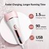 Epilator for Women, 6 in 1 Hair Removal Epilator, Shaver, Face Razor, Facial Brush, Face Massage and Body Exfoliator,IPX7 Waterproof Rechargeable Hair Removal for Women (Pink) view 4